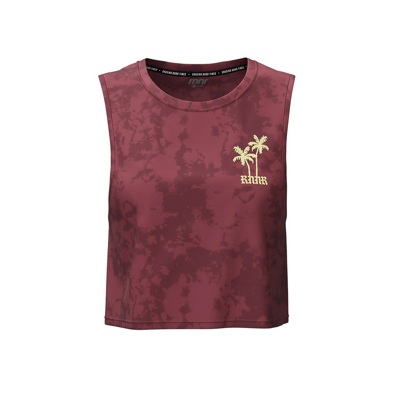 Womens Muscle Tee - Ruby Wine