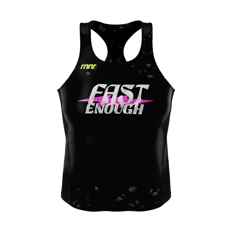 Womens CROPPED All Out Singlet - Fast Enough