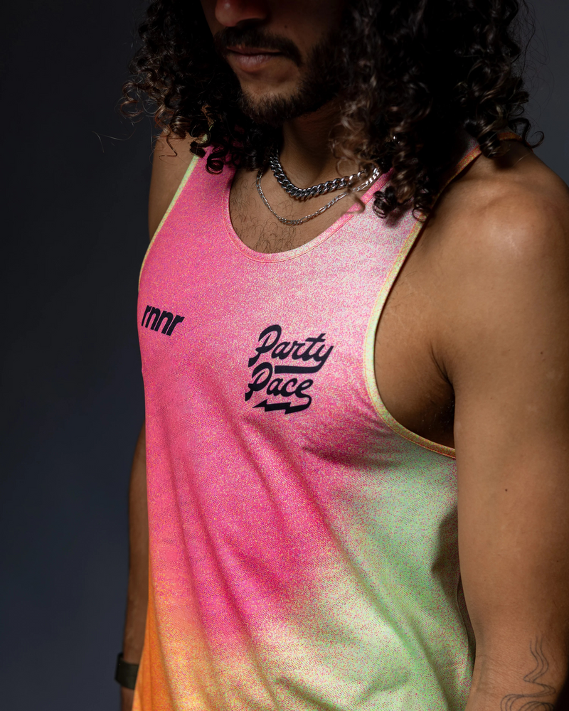 Mens All Out Singlet - Party Pace